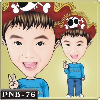 男生人像Q版漫畫PNB-76